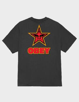 Camiseta Obey Star Vintage Black