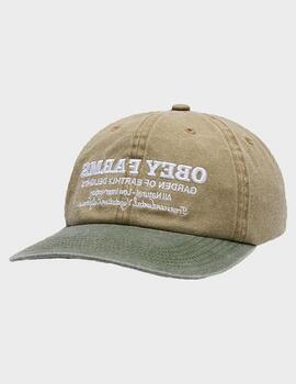 Gorra Obey Pigment Farms 6 PNL Strpb Khaki Multi