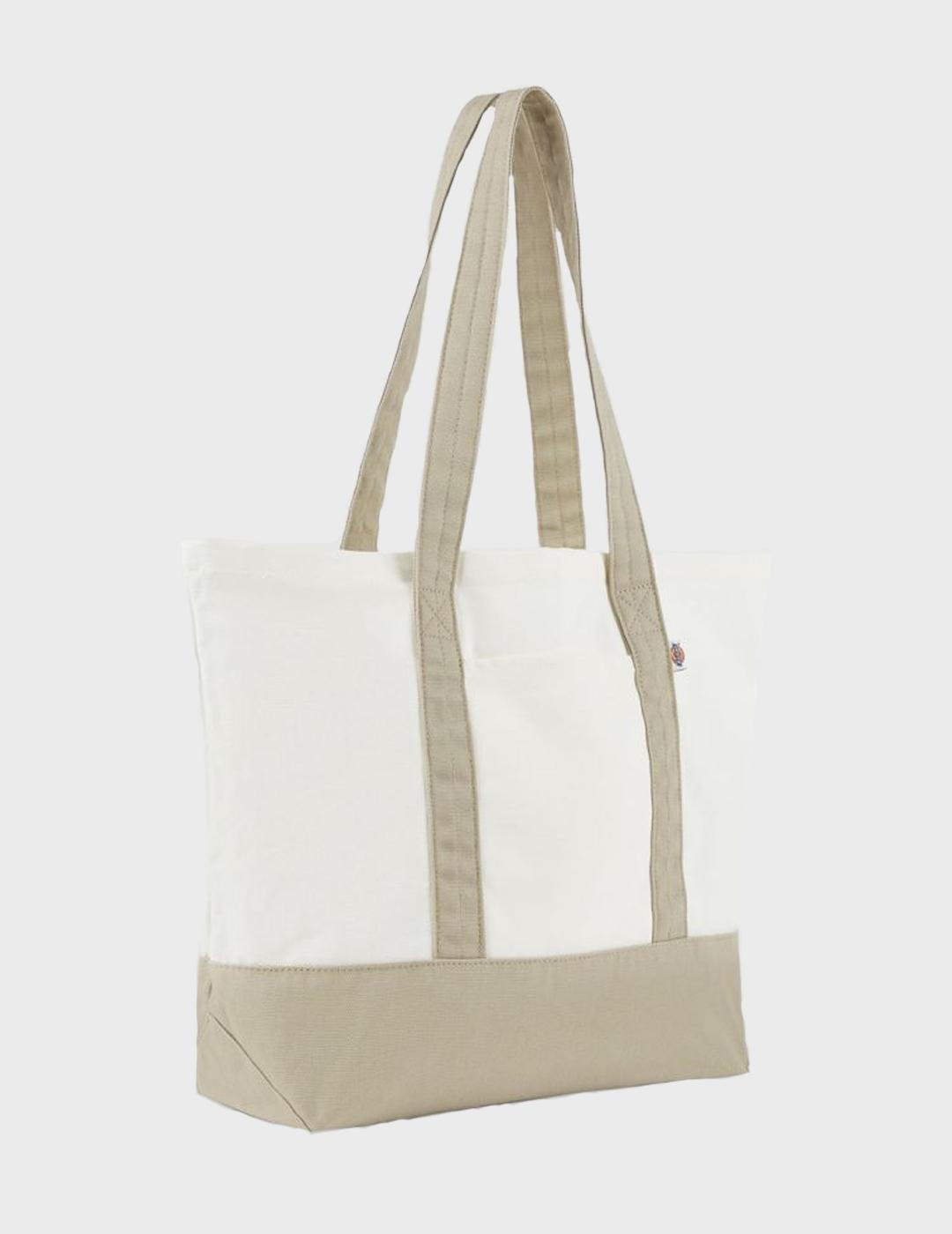 Bolso Dickies Totebag Logo Canvas Egret