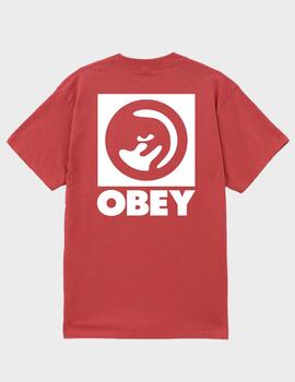 Camiseta Obey Bold Eye Mineral Red