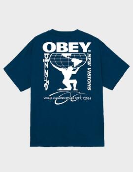 Camiseta Obey Bizarre New Visions Harbor Blue