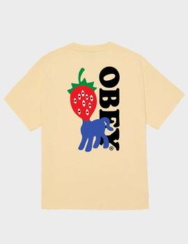 Camiseta Obey Strawberry Pale Yellow