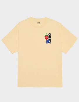Camiseta Obey Strawberry Pale Yellow