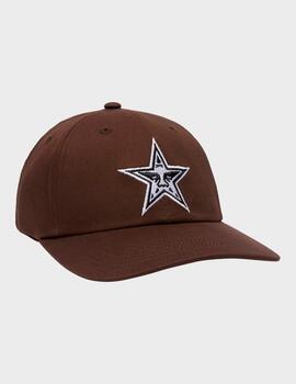 Gorra Obey Star 6 Panel Velcro Back Dark Brown