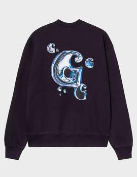 Sudadera Carhartt WIP Solar Chrome Sweat Dark Navy