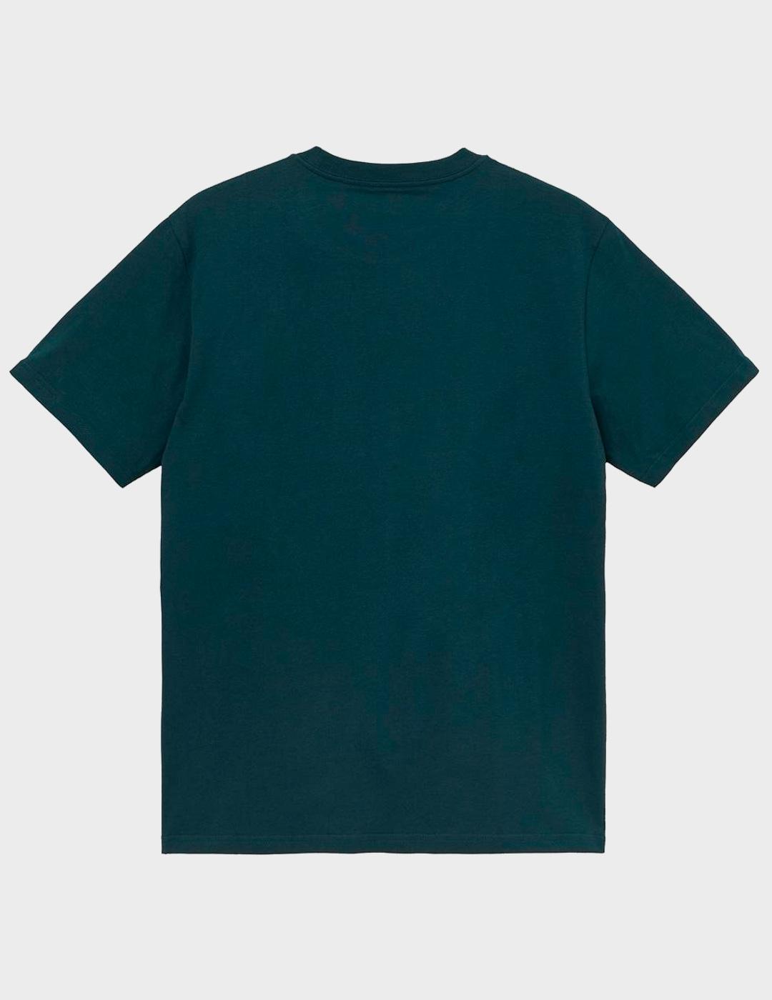Camiseta Carhartt WIP S Pocket Deep Lagoon