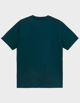 Camiseta Carhartt WIP S Pocket Deep Lagoon