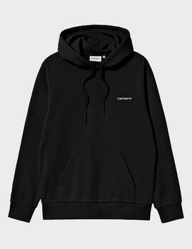 Sudadera Carhartt WIP Hooded Script Embroidery B/W