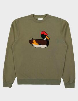 Sudadera Edmmond Duck Hunt Plain Khaki