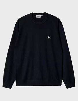 Jersey Carhartt WIP Madison Sweater Dark Navy/Max