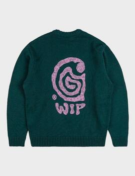 Jersey  Carhartt WIP Helix Sweater Deep Lagoon