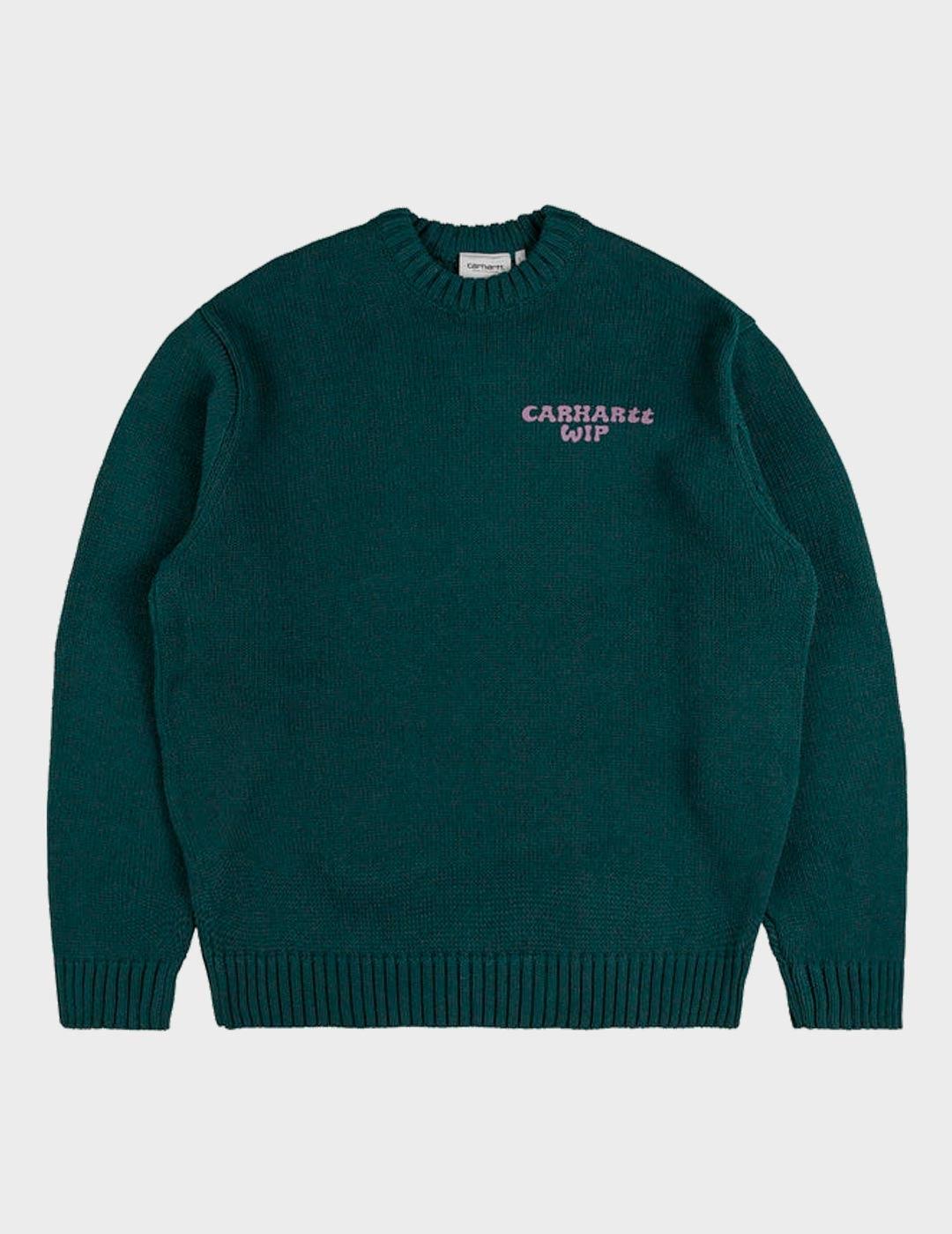Jersey  Carhartt WIP Helix Sweater Deep Lagoon
