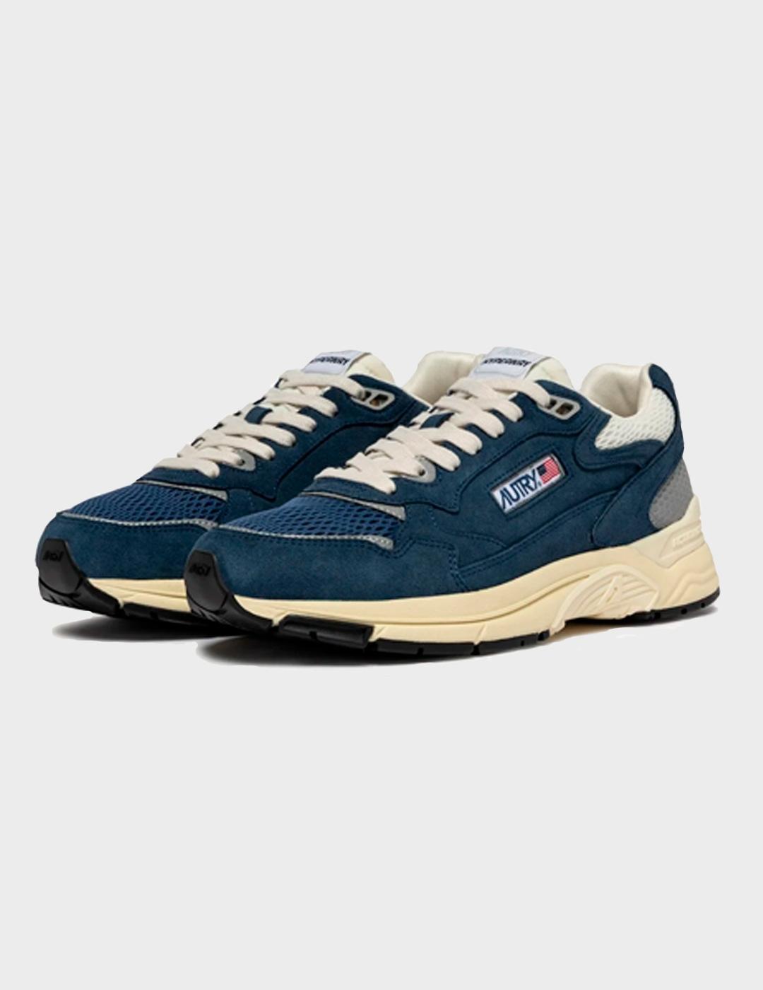 Zapatillas Autry Hyperway Low Man Suede/Mesh Enblu