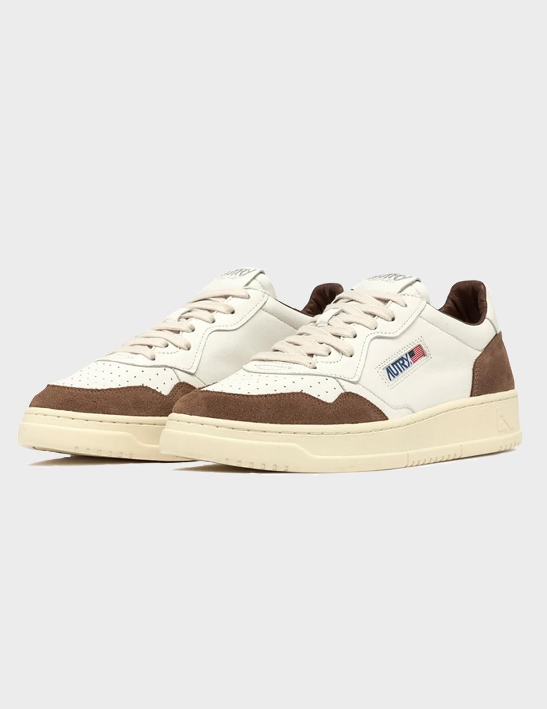 Zapatillas Autry Medalist Low Man Goat/Suede Wht/T