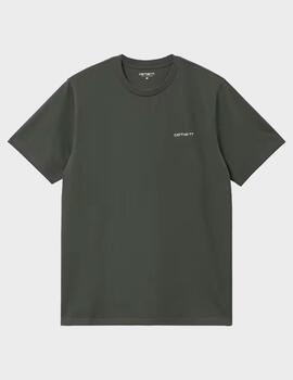 Camiseta Carhartt WIP S/S Embroidery Opuntia/White