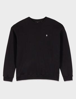 Sudadera Volcom Single Stone Crew BLK