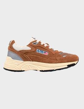 Zapatillas Autry Hyperway Low Wom Suede/Mesh Cigar