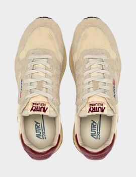 Zapatillas Autry Reelwind Low Wom Suede/Net Ecru/R