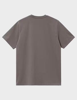 Camiseta Carhartt Wip S/S American Script Porphyry