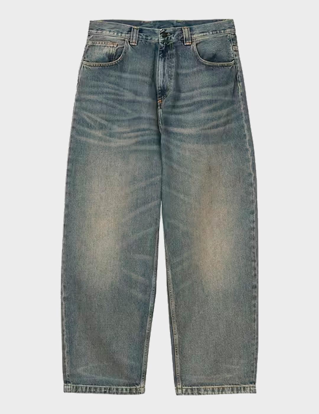 Pantalon CarharttWIP Brandon Pant Blue Worn Used W