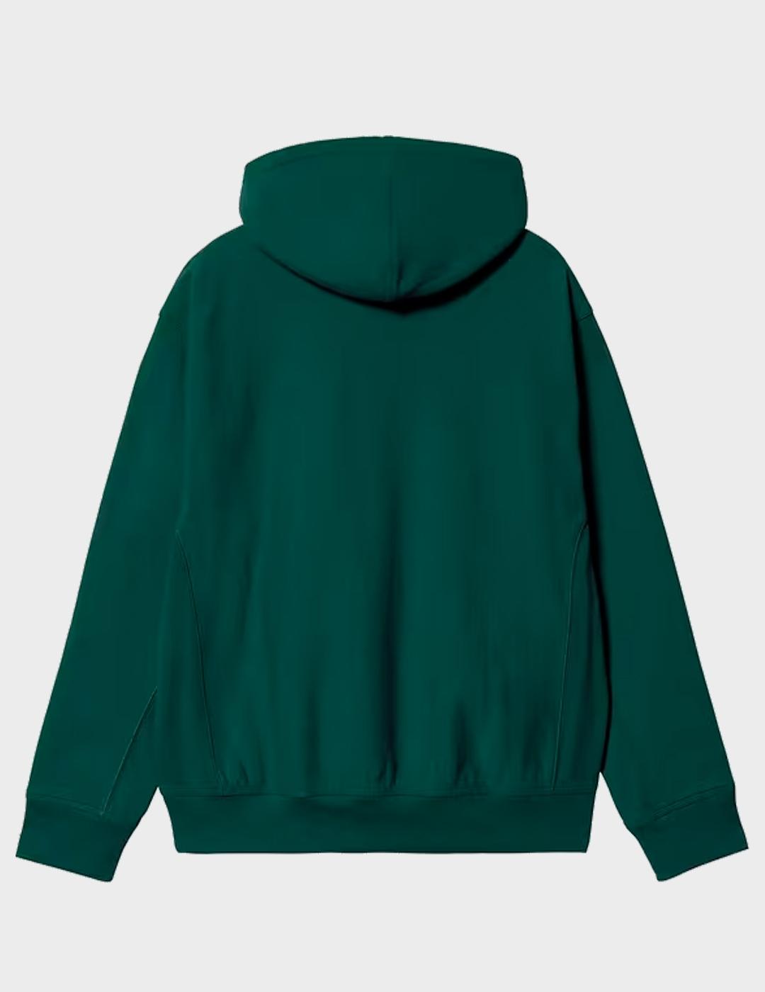 Sudadera Carhartt WIP American Script Hooded Dark