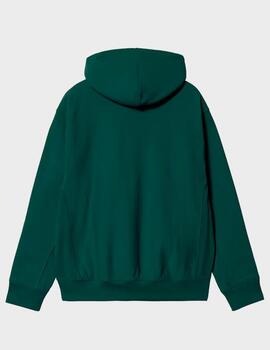 Sudadera Carhartt WIP American Script Hooded Dark