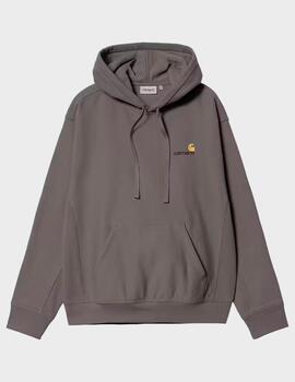 Sudadera Carhartt WIP American Script Hooded Porph