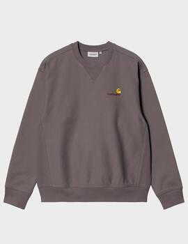 Sudadera Carhartt WIP American Script Sweat Porphy