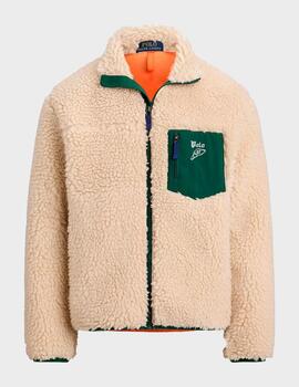 Cazadora Polo Ralph Lauren Fleece M Cream