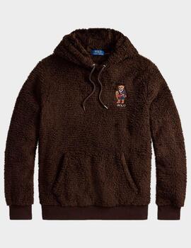 Sudadera Polo Ralph Lauren Bear Pile Fleece Brown