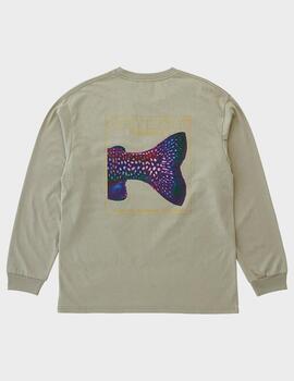 Camiseta Gramicci Trouttail L/S Tee Beige
