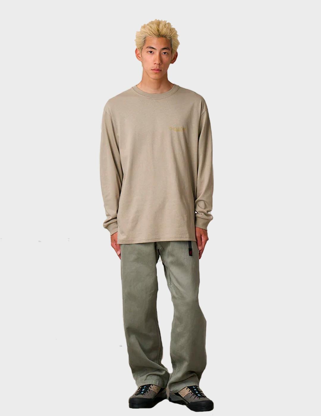 Camiseta Gramicci Trouttail L/S Tee Beige