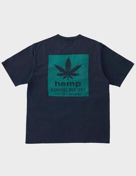 Camiseta Gramicci Hemp Tee Navy Pigment