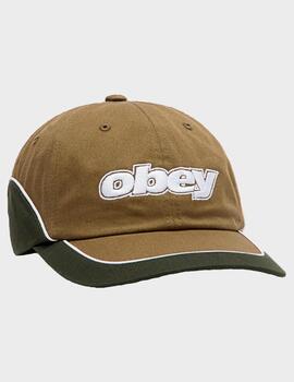 Gorra Obey Rewind 6 Pnl Velcro Olive Multi