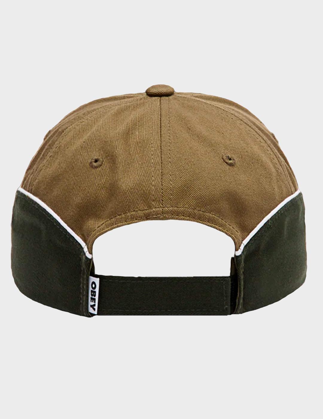 Gorra Obey Rewind 6 Pnl Velcro Olive Multi