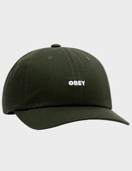 Gorra Obey Bold Curve 6 panel Deep Forest