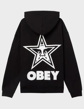 Sudadera Obey Bold Star Extra Heavy Hood Black