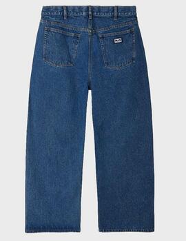 Pantalon Obey Bigwig Baggy Denim StnWashIndigo
