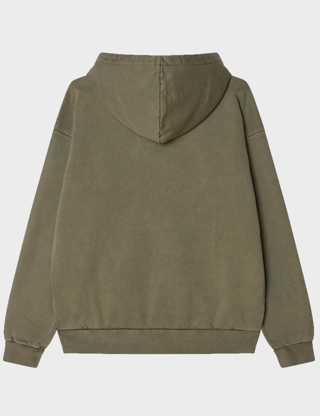 Sudadera Obey Lowecase Pigment Hood PgmntDpLchnGrn