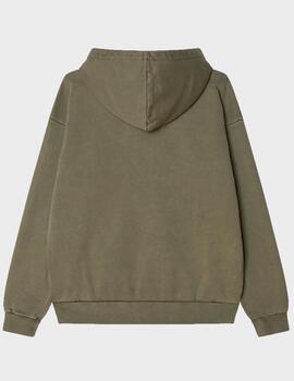 Sudadera Obey Lowecase Pigment Hood PgmntDpLchnGrn