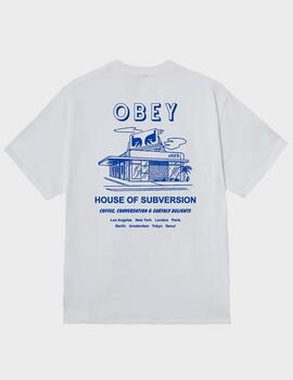Camiseta Obey House of Subversion White