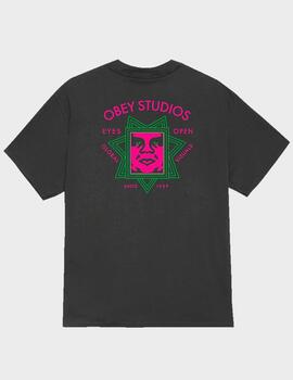 Camiseta Obey Global Visuals Vintage Black