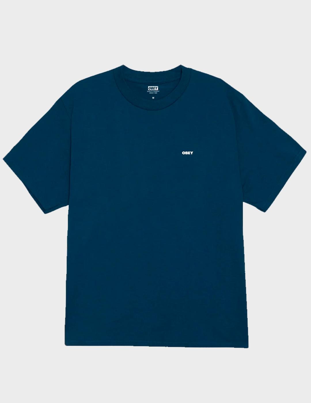 Camiseta Obey World in Flames Harbor Blue
