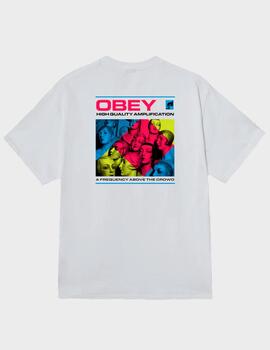 Camiseta Obey High Qlty Amplification White