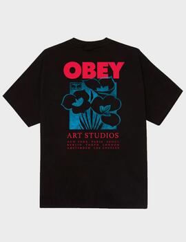 Camiseta Obey Art Studio Flowers Black