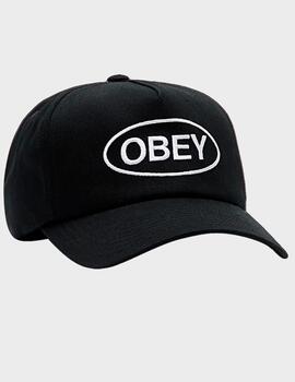 Gorra Obey Oval 5 Panel Black