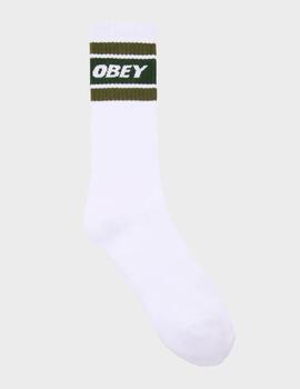 Calcetines Obey Cooper II White/Kombu Green