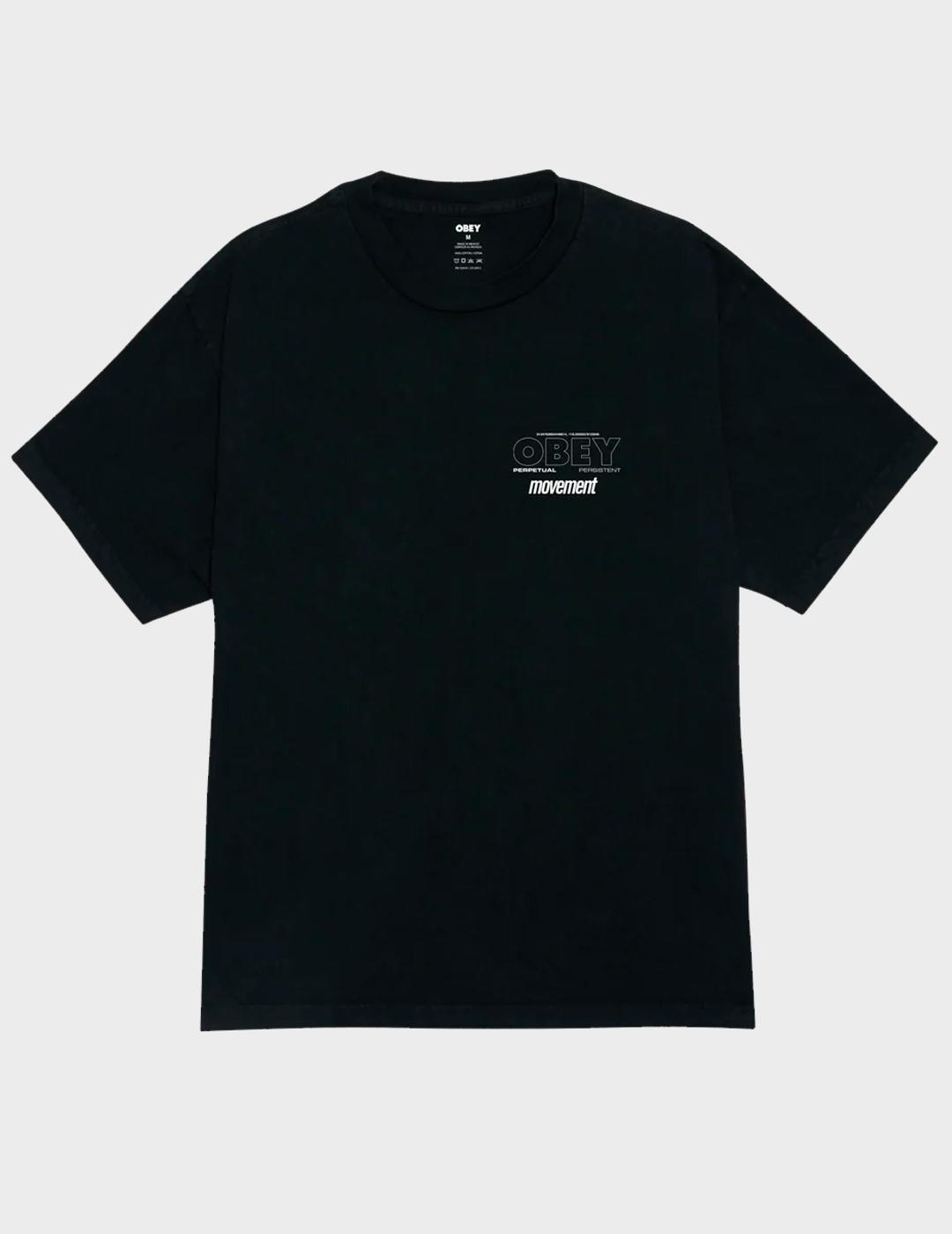 Camiseta Obey Persistent movement PgmntTrueVntgBlc