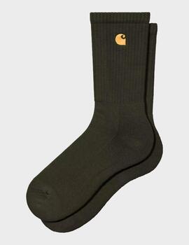Calcetines Carhartt WIP Chase Olive/ Gold