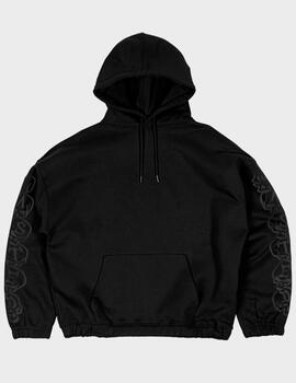 Sudadera Wasted Paris Bury Boxy Hoodie Black